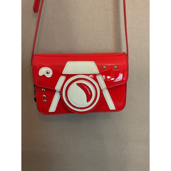 Retro Inspired Red Mod/Hippy Crossbody Purse - Picture 4 of 8